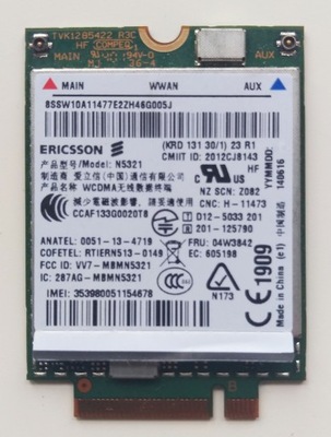 Modem WWAM N5321 Lenovo L440 201