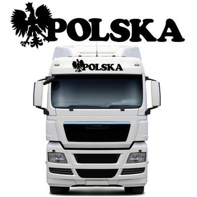 PEGADURA NA TIR AUTO DE CARGA INSCRIPCIÓN POLSKA ORZEL GODLO 100X27  