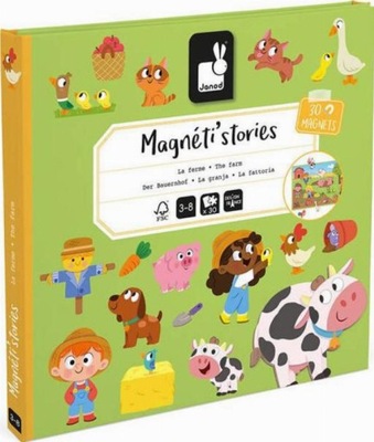 Magnetyczna układanka Janod Magneti'stories Farma
