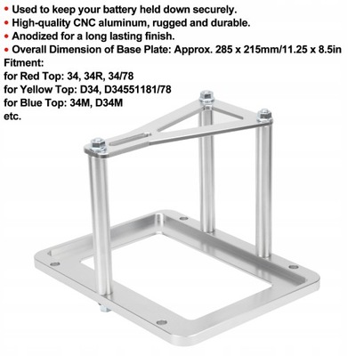 CNC ALUMINIO BATEA PODTRZYMUJACA ACUMULADORES  