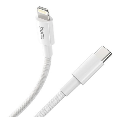 Kabel USB C do Lightning Hoco PD 3A 20W 1 m X56 biały