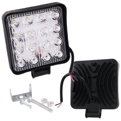 ФАРА РОБОЧА 16 LED (СВІТЛОДІОД) ПРОТИТУМАНКА ПРОЖЕКТОР 48W 12V 24V