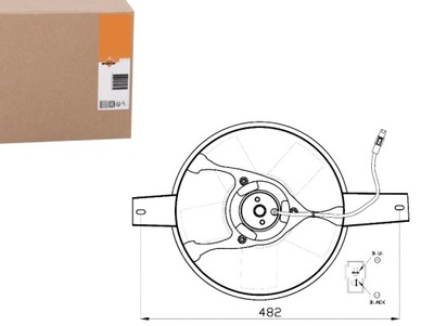 NRF NRF 47540 WENTYLATOR, CHLODZENIE DEL MOTOR  