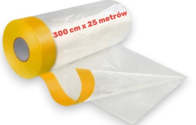 Folia malarska z taśmą SPEED MASK 300cm/25m ANTYCHLAP