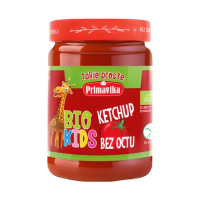 Ketchup dla dzieci bez octu BIO 315g Primavika