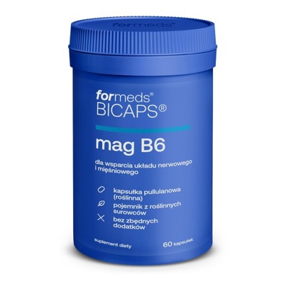Suplement ForMeds Bicaps Mag B6 60 kapsułek magnez