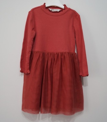 H&M sukienka z tiulowym dołem 2-4 l 98/104