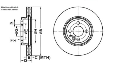 ATE DISQUES FREIN 2PCS MINI (R56) (R57) (R58) 