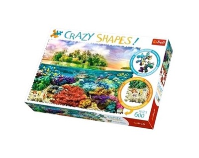 PUZZLE 600 CRAZY SHAPES TROPIKALNA WYSPA TREFL