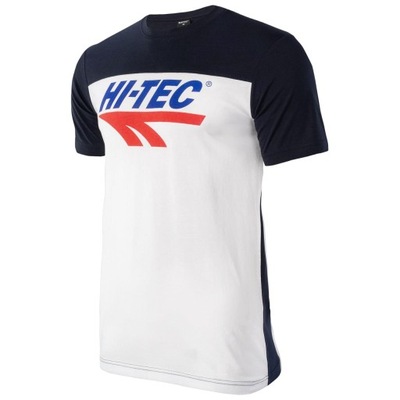 HI-TEC KOSZULKA MĘSKA RETRO T-SHIRT BAWEŁNIANA XL