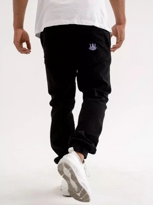 Spodnie Jogger Jigga Wear Crown Czarne,XL