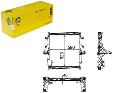 HELLA РАДИАТОР ДВИГАТЕЛЯ 5010619143 5001865411 5001
