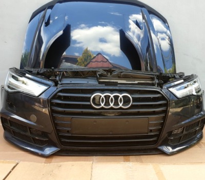 Audi a6 c7 4g0 lift капот бампер pas лампы black фото №1