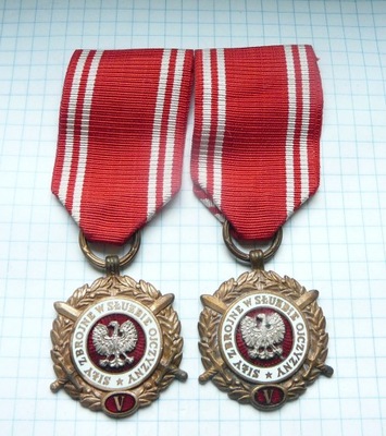 Medal Siły Zbrojne V lat 2 szt