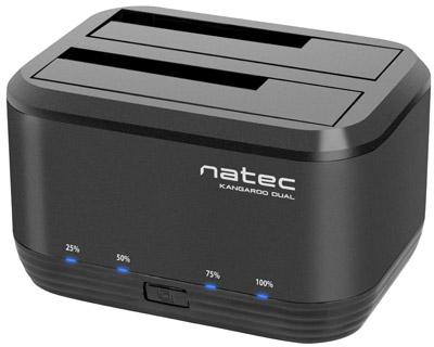 STACJA NATEC KANGAROO DUAL SATA USB 3.0 KLONOWANIE