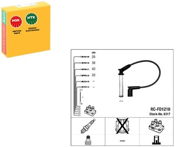 Провода зажигания ford 1,3 1,6 fiesta v ka ngk фото №1
