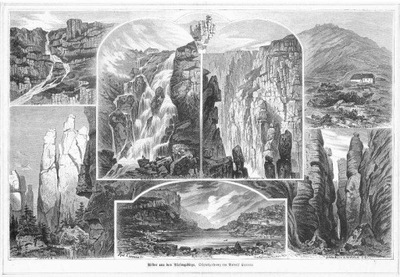drzeworyt Karkonosze Bilder aus dem Riesengebirge