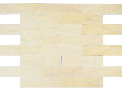 Kamień Dekoracyjny Na Ścianę Marmur Napoli Yellow 30x7,5x1,5cm Naturalny