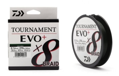 Plecionka Daiwa TOURNAMENT X8 BRAID EVO+ 0,1 mm x 135 m