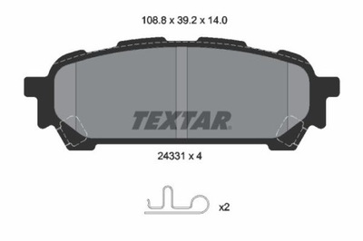 TEXTAR 2433101 ZAPATAS DE FRENADO  