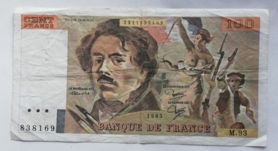 Francja 100 franków 1985