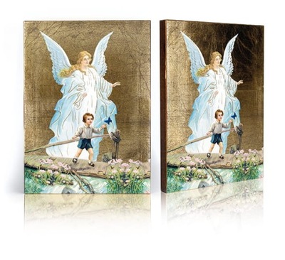 Anioł Stróż dla dziecka 11x14 cm WIELE WZORÓW!