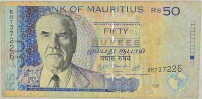 1.Mauritius, 50 Rupii 2009, P.50.a, St.3