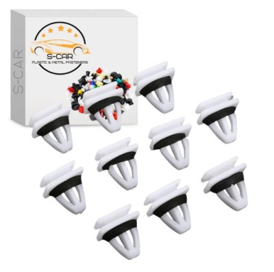 10x клипсы накладки порога наружной honda civic cr-v fr-v 91504sp1003 фото №1