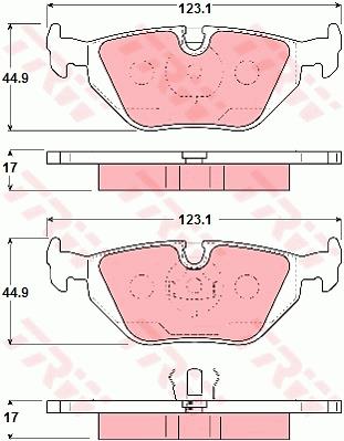 TRW GDB1343 КОЛОДКИ ГАЛЬМІВНІ