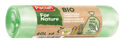 PACLAN Worki na odpady BIO Biodegradowalne 60L