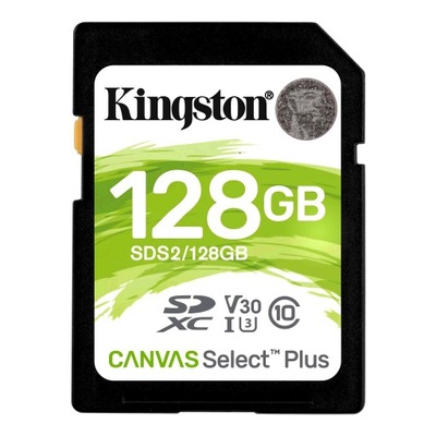 Kingston Canvas Select Plus 128 GB, SDHC, pamięć flash klasy 10