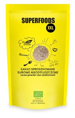 KAKAO SPROSZKOWANE SUROWE NIEODTŁUSZCZONE BIO 400g