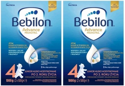 BEBILON 4 Pronutra ADVANCE mleko 2x1000g = 2000g