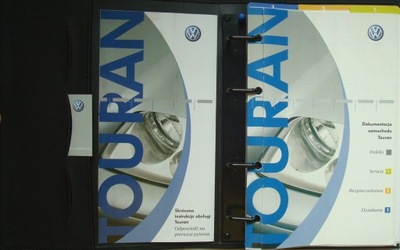 VEN TOURAN I 2003-2006 LIBRO MANTENIMIENTO PL DE COLORES EN FORRO VEN ORIGINAL OEM  