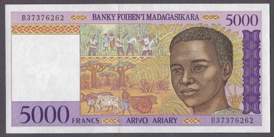 Madagaskar - 5000 franków 1995 (UNC)
