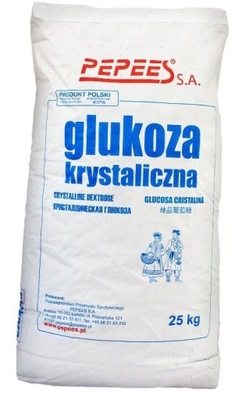 Glukoza dekstroza cukier krystaliczna 25kg proszek