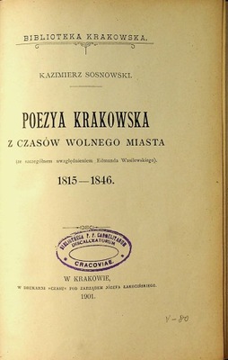 Poezya krakowska 1901 r.