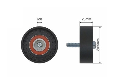 ROLLO TENSOR CORREA WIELOROWKOWEGO ALFA ROMEO MITO, FIAT 500, 500 C, 500L  