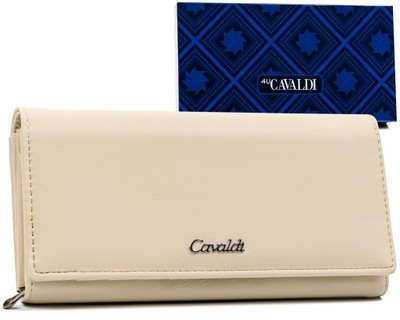 Cavaldi pojemny portfel damski w pudełku na prezent