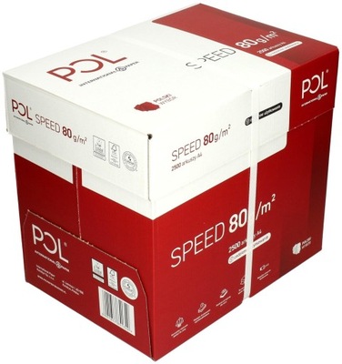 Papier biurowy PolSpeed format A4 80g 2500 arkuszy
