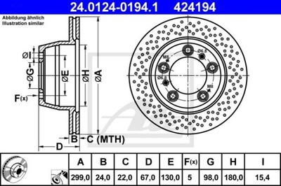 DISC BRAKE ATE - TEVES 24.0124-0194.1  