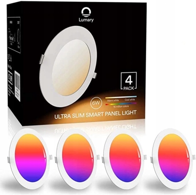 LAMPA SUFITOWA REFLEKTORY LUMARY 4 SZT 6W 120MM