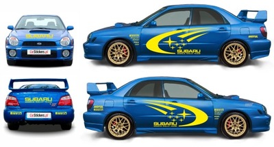 PEGATINAS SUBARU IMPREZA WRC WYS. CALIDAD - POLIMER  