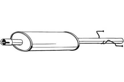 BOSAL SILENCIADOR SISTEMAS DE ESCAPE CENTRAL VW LT 28-35 II LT 28-46 II  