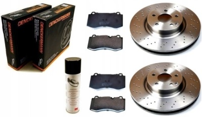 Тормозные диски тормозные колодки mercedes s klasa w221 перед 335mm фото №1