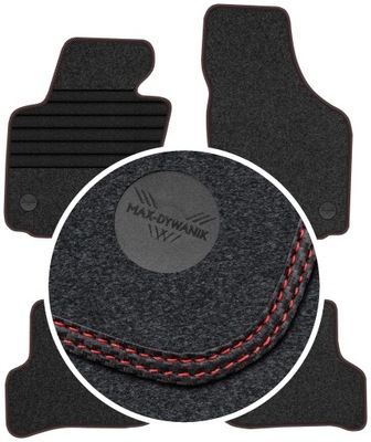 SEAT LEON II 2008-2012 ALFOMBRILLAS DE FELPA PARA COCHE  