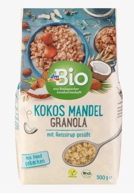 Bio Granola kokosowo-migdałowa, 500 g DE