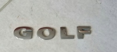 Емблема logo надпис golf задній кришки багажника vw golf iv 4 97-05 оригінал фото №1