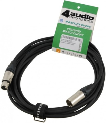 4Audio MIC PRO 4m przewód mikrofonowy XLR-F -