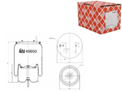 ПЫЛЬНИК ПОДВЕСКИ ПНЕВМАТИЧЕСКОЙ ЗАД L P FEBI BILSTEIN